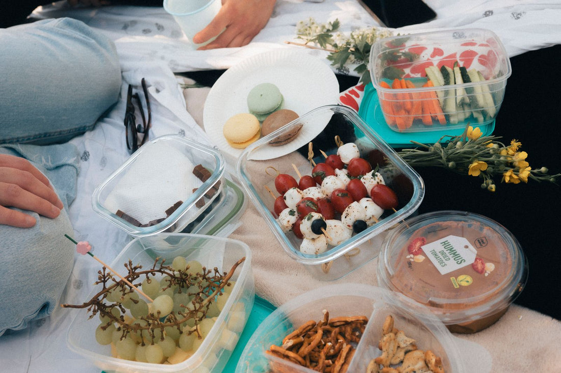 Hummus casero con crudités