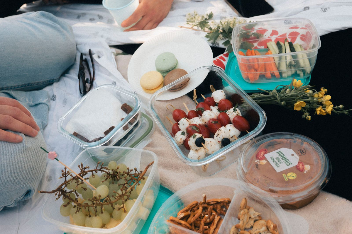 Hummus casero con crudités