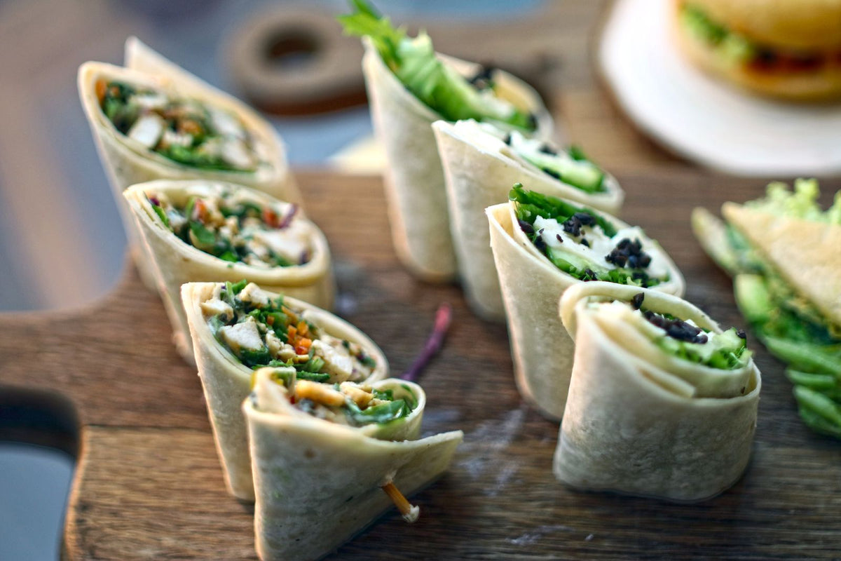 Wrap de pavo con verduras