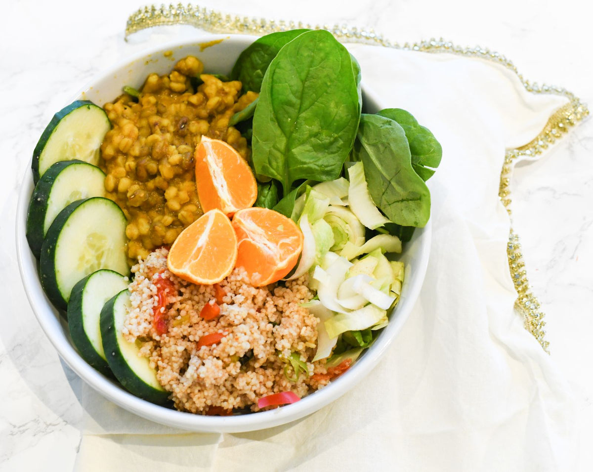 Ensalada de lentejas con verduras