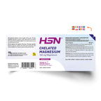 Etiqueta del bisglicinato de magnesio 100 mg HSN