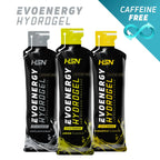 Evoenergy hydrogel sin cafeína HSN, los tres sabores