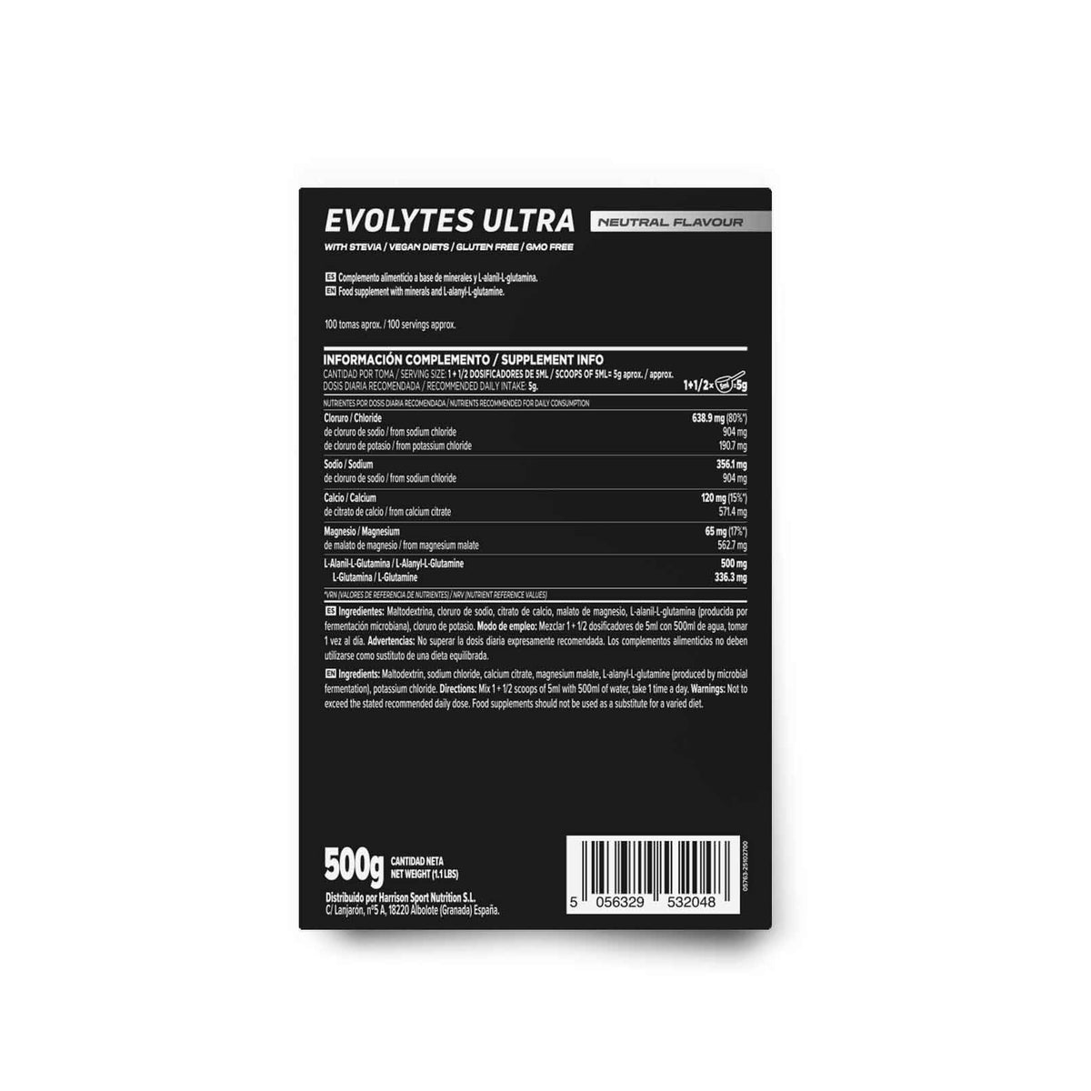 Etiqueta trasera · variant:500g / Neutro