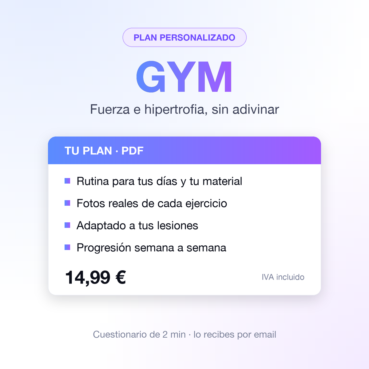 Plan Entrenamiento Gym — Órbita Fit