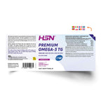 Etiqueta de Premium omega-3 TG HSN