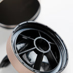 Shaker HSN cobre metalizado, detalle