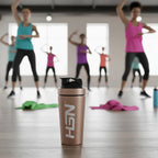 Shaker HSN cobre metalizado, vista lateral